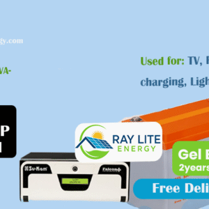 Ray Lite 1.2kWh-700VA-GEL Power Backup System; Run up to 10 Bulbs, TV, Internet Router, Decoder, Phone & Laptop Charging