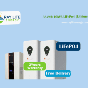 Ray Lite 35kWh-10kVA LiFePo4 (Lithium) Hybrid Power Backup Solution for schools, hospitals, offices and hotels