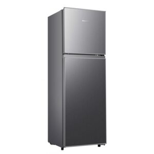Hisense 266L Double Door Refrigerator RT266N4DGN; Top Mount Freezer, Frost-free