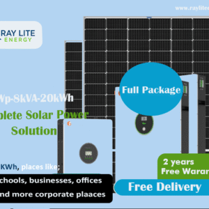 Ray Lite Energy 5.5kWp-8kVA-20kWh-Lithium Hybrid Solar System