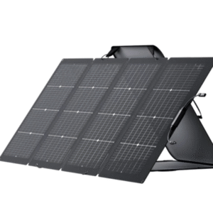 EcoFlow 220-Watt Bifacial Portable Solar Panel; Foldable Design, IP68 Waterproof Rating, Dual-Sided 220W/155W, Voc 25.0V, Vmp 18.4V, Imp 12.0A